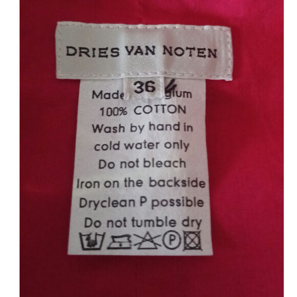 Dries Van Noten Red and Pink Floral Blouse - Picture 3 of 3